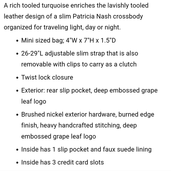 Patricia Nash Canicella Phone Crossbody - Picture 10 of 10